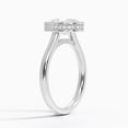 thumbnail image 2 of Dash Jewel 14K Silver Lab Created Oval Oval 2.2 Ct Diamond Ring - Engagement Wedding Hidden Halo Ring - Minimalist Fancy Party Wear Rings - Daughter Wedding Anniversary Gifts - Diamond Jewelry, 2 of 6