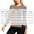 thumbnail image 3 of Nugftut Womens Thermal Tops Fleece Crew Neck Thermal Shirts Long Sleeve Hem Slit Warm Cold Weather Winter Thermal Tops, 3 of 9