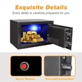 thumbnail image 6 of Safe and Lock Box Digital Electronic Security Keypad Black Safe Box for Home Office Travel Business Use, 6 of 8