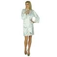 thumbnail image 3 of Bimba Women Short Satin Getting Ready Robe Bridesmaid Kimono Sleeve Coverup, 3 of 6