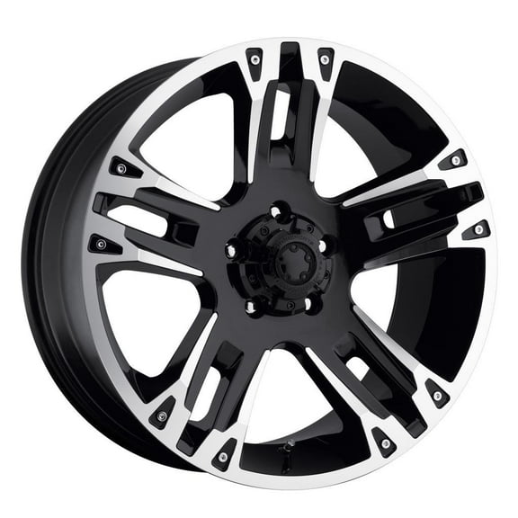 Ultra 235B Maverick 17x8 5x127 10et Gloss Black Diamond Cut Clear Coat Wheel Fits select: 2015-2019,2021 JEEP WRANGLER UNLIMITED