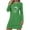 AA-Green, variant on Long Sleeve Nightgown for Women Valentines Heart Print Sleepwear Loose Crewneck Tshirt Mini Dress, Pink, S