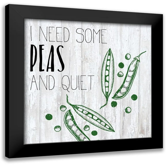 Kimberly, Allen 12x12 Black Modern Framed Museum Art Print Titled - Vegetables 6