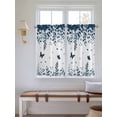 thumbnail image 2 of Blue Spring Botanical Living Room Curtains 2 Panel, Weeping Eucalyptus Butterfly Cafe Window Treatment, Farmhouse Bedroom Bathroom Kitchen Curtains Drapes 104"x54", 2 of 6