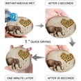thumbnail image 2 of POGLIP Sunflowers Elephant Set of 6 Round Coaster for Drinks, Absorbent Ceramic Stone Coasters Cup Mat with Cork Base for Home Kitchen Room Coffee Table Bar Decor, 2 of 5