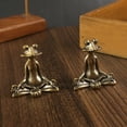 thumbnail image 5 of HHBEAUTY Frog Incense Stick Holder, Handmade Mini Metal Meditation Frog Incense Cone Holder, Cute Lazy Frogs Statue Home Decor for Aromatherapy, Yoga, Relaxing Meditation, 5 of 5