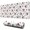 White Cow Bow, variant on Long Mouse Pads for Desk,White Cow Head Pattern Desk Mats on Top Of Desks, Desk Mouse Pad Extra Large with 3mm Non-Slip Base and Stitched Edge for Gaming,Office,Work,Home 31.5"x11.8"