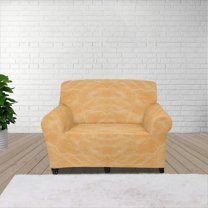 XYZCANDO Yellow Sofa Cover Stretch Couch Cover Sofa Slipcovers for 1 Cushion Couch 1 Seater Furniture Sofa Armchair Covers