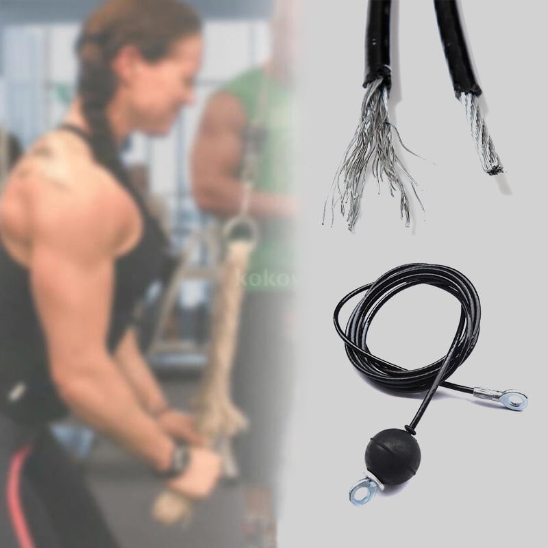 Weight Lifting Cable Pulley Machine Attachment Multi Gym Handle Tricep Rope Cord 