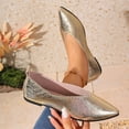thumbnail image 2 of Domuza Womens Mary Jane Shoes Slip on Dressy Ballet Flats Shoes for Women 2026 New Fashion Non-Slip Shoes for Casual Work Office Gold 8.5（EU-41）, 2 of 7