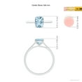 thumbnail image 4 of Angara Natural 1.2 Ct. Aquamarine Fashion Ring in 14K White Gold for Women (Ring Size: 3), 4 of 9