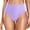 Purple, variant on HXWCHs Hipsters Swim Pants Swimwear for Women Casual High Rise Solid Color Split Plus Size Trunks Swim Bottoms S Blue