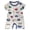 style-11 Blue, variant on JUMEYU Newborn Romper Boys Baby Baby Boys Short Sleeve Rompers One-piece Coverall Set 0 3 6 9 12 18 24 Months (Red,18-24 Months)