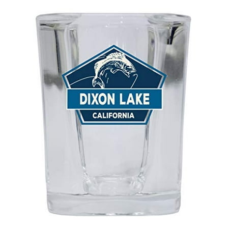 

Dixon Lake California Souvenir 2 Ounce Square Base Liquor Shot Glass 4-Pack