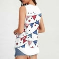 thumbnail image 4 of Women's Tank Tops for 4th of July Womens American Flag Tanks Top Loose Fit Round Neck Sleeveless Tunic Tshirts USA Flag Stars Stripes Graphic Tees Patriotic Independence Day Cami Shirts Outfits, 4 of 6