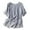 Grey, variant on yunLCZ Women's Button Down Shirt Women's Cotton Linen Short Sleeve V Neck Loose Embroidered Top