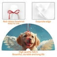 thumbnail image 3 of KLL 30" Christmas Tree Skirt Cute Angel Winged Dog Xmas Tree Skirts Mat for New Year Xmas Holiday Party Indoor Outdoor Home Decoration, 3 of 5