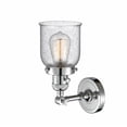 thumbnail image 2 of 203SW-PC-G54 Innovations Lighting Bell - 1 Light Wall Sconce In Industrial Style-10 Inches Tall and 5 Inches Wide-Polished Chrome Finish-Seedy Glass, 2 of 2