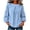 Light Blue, variant on yillto Womens Top Puff Long Sleeve Textured Fashion Shirts Solid Color Loose Lightweight Sweatshirts