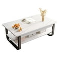 thumbnail image 1 of Coffee Table 2 Tier Minimalist Stylish Easy to Clean Living Room Center Table for Home Decor, 1 of 7