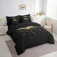 thumbnail image 3 of jejeloiu Ball Game Gaming 7-Piece Twin Bedding Sets,Basketballsport Bedding Comforter Set,Black Gold Sheet Sets For Men Women,Super Cozy Room Decor Reversible, 3 of 8