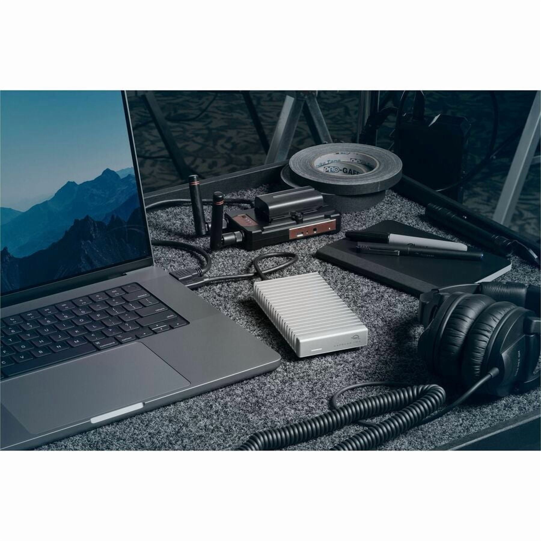 OWC Express 1M2 Drive Enclosure PCI Express NVMe, USB4 Host Interface, UASP Support Portable, Silver, TAA Compliant