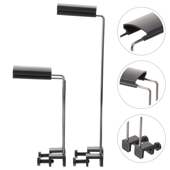 GAXIRE 2Pcs Easy Install Aquarium Light Holder Rack Adjustable for Fish Tank Accessories