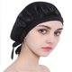 thumbnail image 1 of Gorro de Dormir de Seda 100% Macarena Negro, 1 of 7