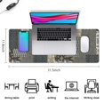thumbnail image 5 of Long Mouse Pads for Desk,Geometric and Floral Boho Pattern Desk Mats on Top Of Desks, Desk Mouse Pad Extra Large with 3mm Non-Slip Base and Stitched Edge for Gaming,Office,Work,Home 31.5"x11.8", 5 of 6