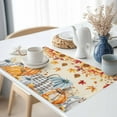 thumbnail image 2 of Fall Thanksgiving Placemats Set of 6, Orange Pumpkin Sunflower Leaf Table Mats Washable Heat-Insulation Non-Slip Place Mats for Kitchen Dinner Table Indoor Outdoor Decor,13x19 Inch Retro, 2 of 9