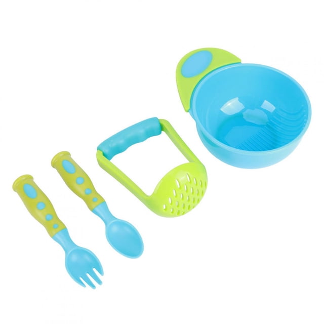 Cuenco Triturador de Alimentos para Bebés, Cuenco de Alimentación Con Cuchara y Triturador de Alimentos para Bebés