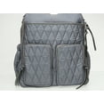 thumbnail image 5 of Madden NYC Women's Diaper Backpack Quilted Grey, 5 of 15
