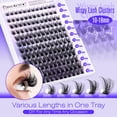 thumbnail image 3 of Extensiones de pestañas Pawotence Lash Clusters Wispy 144 unidades, 3 of 7