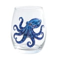 thumbnail image 3 of Artisanal Marine Animal Glassware, 2D Ocean Stemless Wine Glass, for Fresher Sips, Novelty Ocean Drinking Glass for Cocktails, Gift for Ocean Lovers, 3 of 6