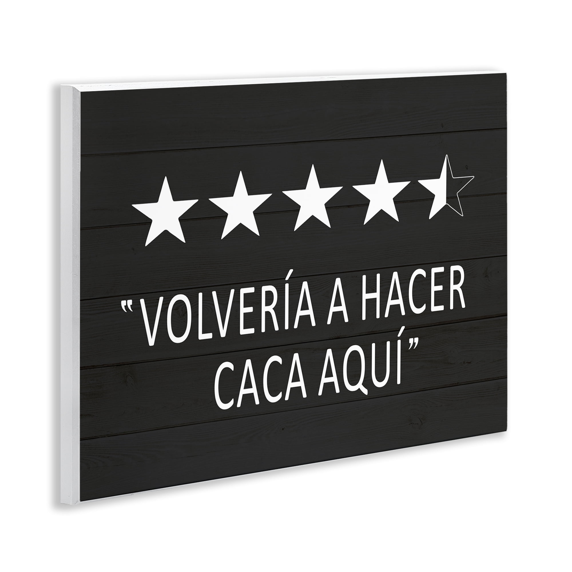 Stupell Industries Baño Cinco Estrellas Bath & Laundry Painting Unframed Art Print Wall Art, 14 x 11