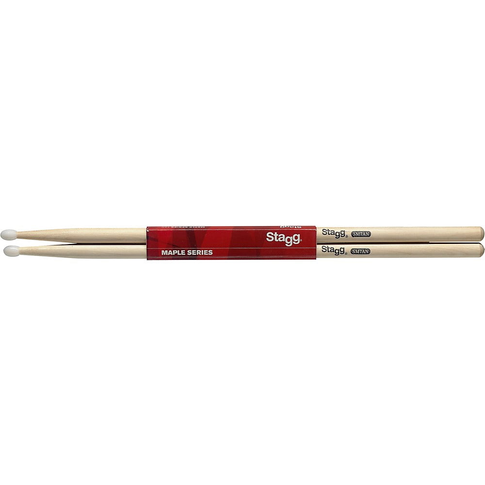 Stagg Maple Drum Sticks Nylon Tip 12-Pair 7A