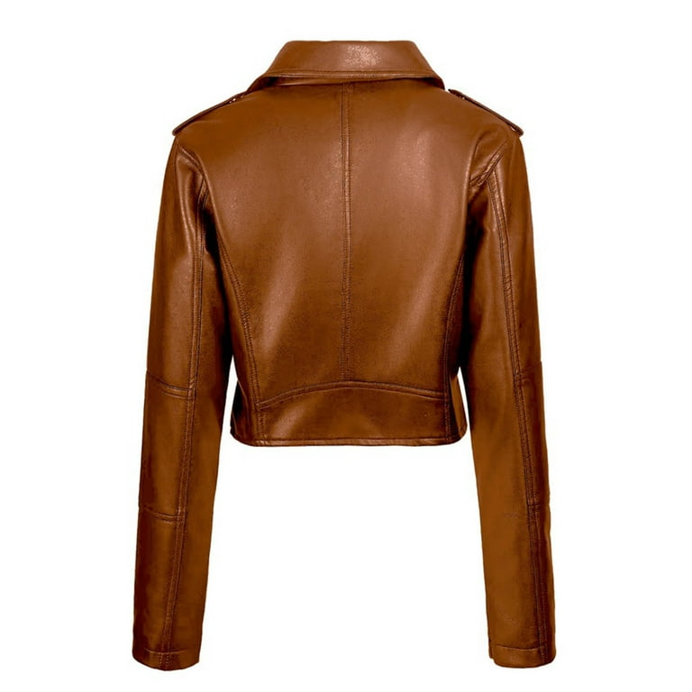 Solid Color Zipper Collar Short Women's Coat Solid Color Zipper Collar Short Women's Coat