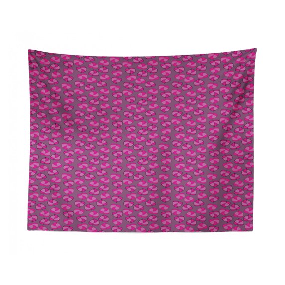 Bird Tapestry, Marine Themed Cartoon Design with Seagulls Flying Over Waves, Fabric Wall Hanging Decor for Bedroom Living Room Dorm, 2 Sizes, Teal Olive Green, by Ambesonne