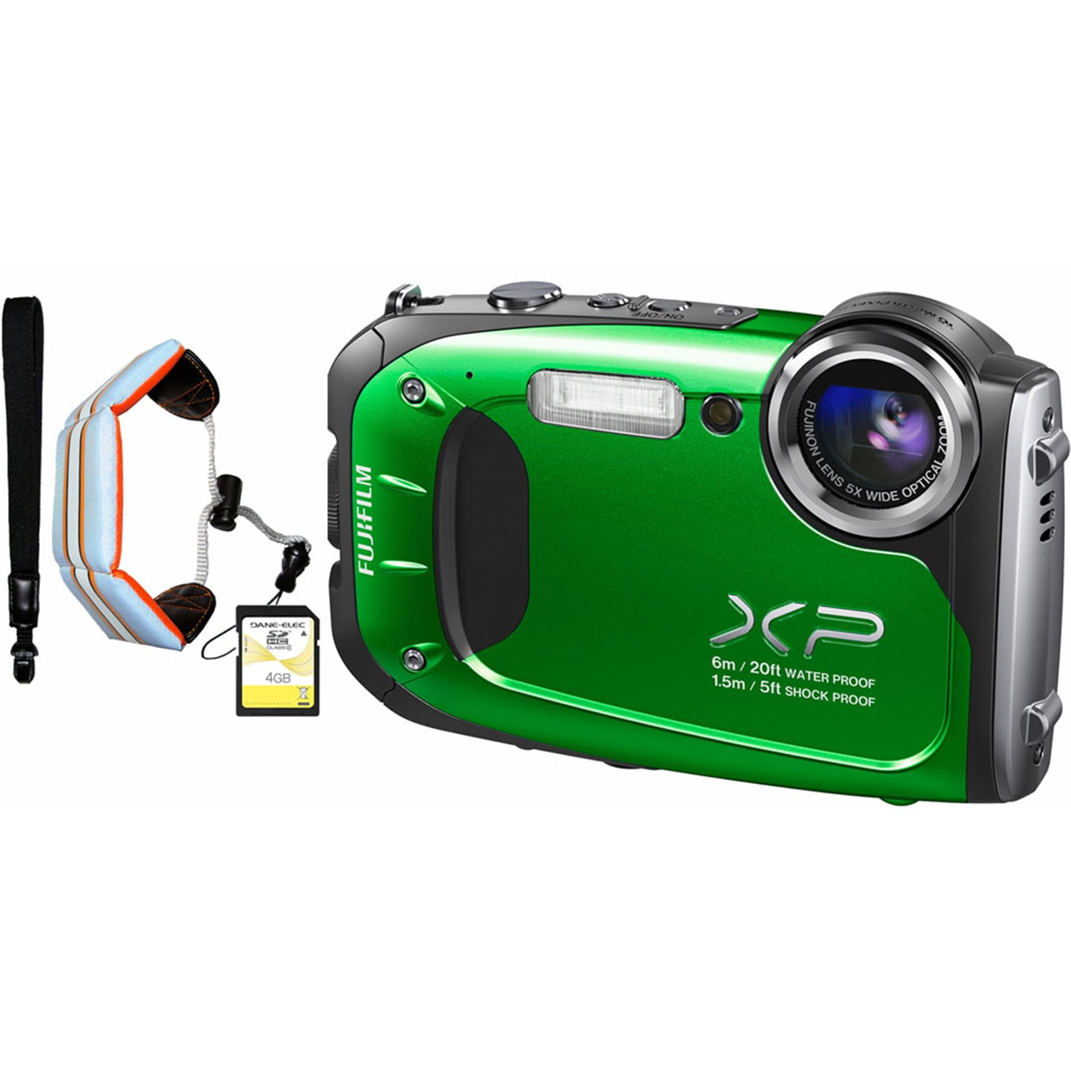 FujiFilm 163184973AKIT FinePix XP60 16MP Green AllWeather Digital