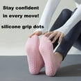 thumbnail image 4 of Breathable Pilates Grip Socks - Women's Non-Slip Grippe Socks for Yoga, Hospital, Barre, 4 of 7