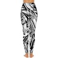 thumbnail image 3 of Women's High Waisted Yoga Leggings with Pockets，Bohemian Pattern，Tummy Control Non See Through Workout Athletic Running Yoga Pants, 3 of 6