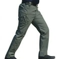 thumbnail image 4 of Men Work Cargo Long Pants with Pockets Loose Trousers, 4 of 8