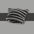 thumbnail image 2 of UFOUND Women Winter Cat Ears Hats Soft Slouchy Striped Knitted Hat Trendy Warm Crochet Braided Knitted Hats, 2 of 4