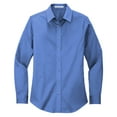 thumbnail image 5 of Yellow Rooster Womens Long Sleeve Easy Care Shirt Ultramarine Blue XS, 5 of 6