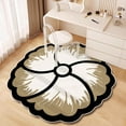 thumbnail image 4 of Silica Gel Carpet Boho Rose Design Soft Durable Non Slip Easy Clean Floor Mat for Living Room Bedroom Bathroom Kitchen Home, 4 of 4
