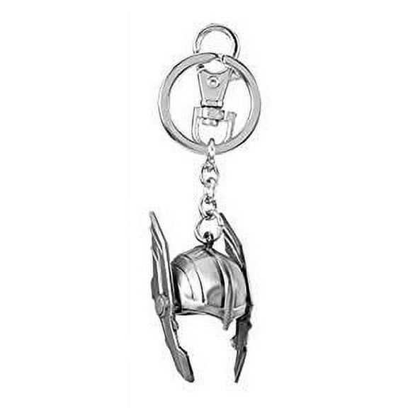 Pewter Key Ring - Thor 3D Helmet