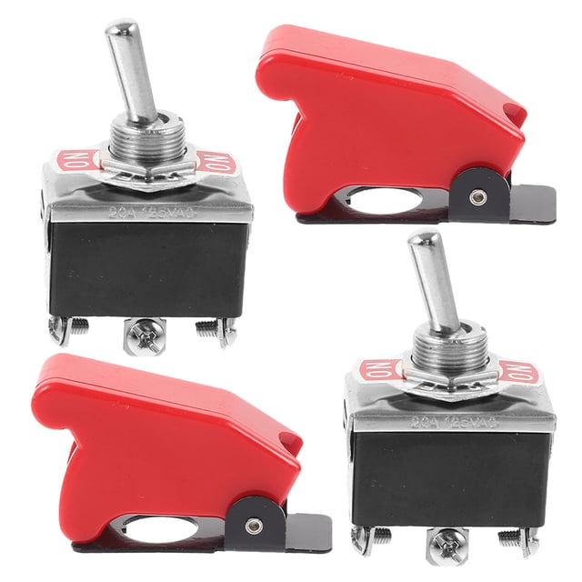 Miangastore Interrupteur à Bascule pour Applications Domestiques Bakélite 2 Pcs 2.08x2.08x1.30 Po