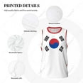 thumbnail image 4 of South Korea Flag Men Basketball Sports Jersey Running Fitness Multifunction Sleeveless tshirt Exclusive Custom Name Nunber, 4 of 9