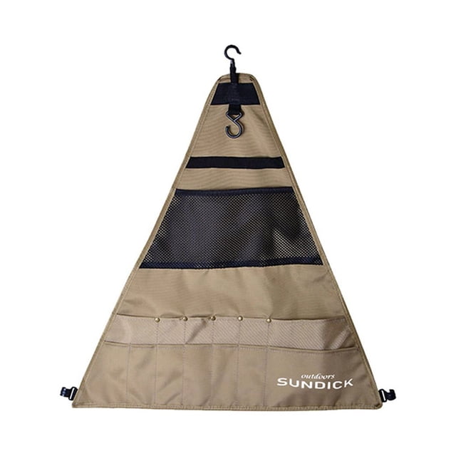 Greeniant Vajilla de Picnic para acampar, almacenamiento de utensilios de cocina, estante colgante, colgador plegable para organizador de Kits de desorden para acampar Triángulo/L