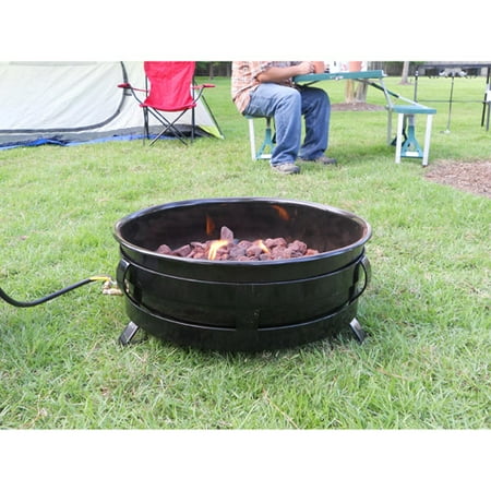 King Kooker Portable Propane Outdoor Fire Pit With Porcelain